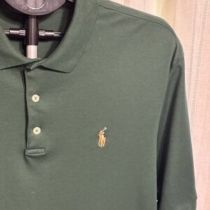 NWOT Polo Ralph Lauren Men's Solid Shirt XL Hunter Green Classic Fit